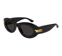 Bottega Veneta Mujer Bottega Veneta BV1322S 001 Gafas de sol Acetato Negro Gris Redonda