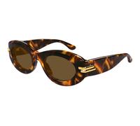 Bottega Veneta Mujer Bottega Veneta BV1322S 002 Gafas de sol Acetato la Habana Marrón Redonda