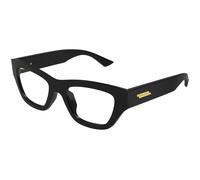 Bottega Veneta Mujer Bottega Veneta BV1360O 001 Monturas ópticas Acetato Negro Transparente Cuadrada