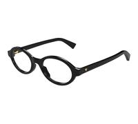 Bottega Veneta Mujer Bottega Veneta BV1367O 001 Monturas ópticas Acetato Negro Transparente Redonda