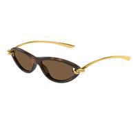 Bottega Veneta Mujer Bottega Veneta BV1390S 002 Gafas de sol Inyectado la Habana Marrón Cat Eye