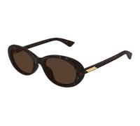 Bottega Veneta Mujer Bottega Veneta BV1415SK 002 Gafas de sol Acetato la Habana Marrón Redonda