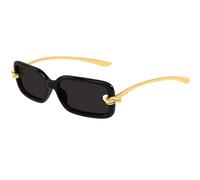 Bottega Veneta Mujer Bottega Veneta BV1439S 001 Gafas de sol Bioinyectado Negro Gris Cuadrada