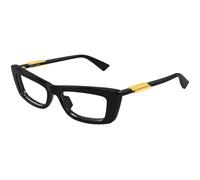 Bottega Veneta Mujer Bottega Veneta BV1449O 006 Monturas ópticas Acetato Negro Transparente Cuadrada