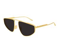 Bottega Veneta Mujer Bottega Veneta BV1466S 001 Gafas de sol Metal Oro Gris Piloto