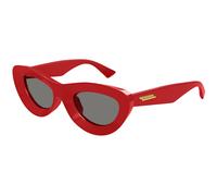 Bottega Veneta Mujer BV1325S 003 Gafas de sol Inyectado Rojo Gris Cat Eye