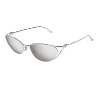 Bottega Veneta Mujer BV1330S 002 Gafas de sol Metal Plata Plata Cat Eye