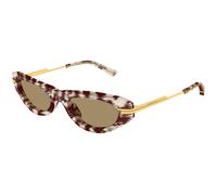 Bottega Veneta Mujer BV1368S 003 Gafas de sol Acetato la Habana Marrón Redonda
