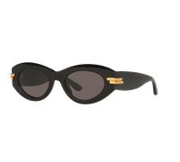 Bottega Veneta Mujer Bottega Veneta BV1322S 001 Gafas de sol Acetato Negro Gris Redonda