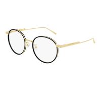 Bottega Veneta Unisex Bottega Veneta BV1017O 001 Monturas ópticas Metal Oro Redonda