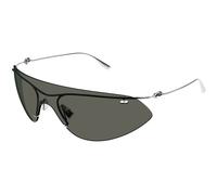 Bottega Veneta Unisex Bottega Veneta BV1272S 002 Gafas de sol Metal Plata Gris Máscara