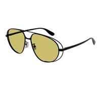 Bottega Veneta Unisex Bottega Veneta BV1344S 002 Gafas de sol Metal Negro Piloto