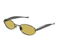 Bottega Veneta Unisex Bottega Veneta BV1386S 002 Gafas de sol Metal Rutenio Amarillo Redonda