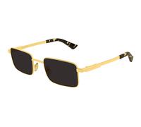 Bottega Veneta Unisex Bottega Veneta BV1469S 001 Gafas de sol Metal Oro Gris Cuadrada