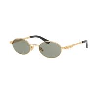Bottega Veneta Unisex Sunglass Bv1470S - Color del Marco: Oro, Color de la Lente: Verde