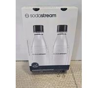 Bottellas SodaStream 1741260410 2 Botellas de 1 Litro Negro Transparente