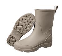 Bottes de pluie pour hommes, chaussures de randonnée en plein air, antidérapantes, à talons bas, bottes de camping toutes saisons pour la marche et la pêche (Grey, 39)