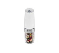 Botti Sorento molinillo de especias eléctrico blanco | Sal y pimienta | Protección contra sobrecalentamiento | Grado de molienda ajustable | Fácil de usar | Iluminación con sensor de inclinación