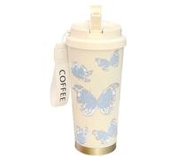 Bottiglia d'acqua isolata, bottiglia d'acqua sportiva stampata da 500 ml | Design a doppia bevanda, forniture di idratazione riutilizzabile a prova di perdite per bevande calde e fredde