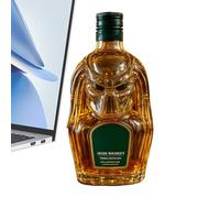 Bottiglia Di Whisky | 4.72x3.15x2,95 pollici Caraffa Alcool 300ml | Coperchio Ermetico Design 3D Contenitore Vuoto per Bevute Cantina Vino Raduni | Esposizione Commerciale E Domestica