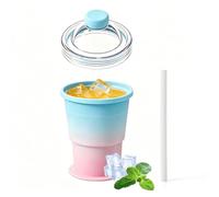 Bottiglia Stampo Ghiaccio - Pieghevole da 325 ml per Vino Freddo, Stampo per Sfere di Ghiaccio | per Viaggi Casa Ufficio Campeggio Spiaggia Picnic Gite in Auto Piscina Camper Bar Club
