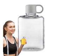 Bottiglie D'acqua Piatte Da Viaggio, Bottiglia Quadrata - Borraccia Portatile Sottile E Piatta Da 360 Ml, Contenitore Tascabile In Tritan Senza BPA, Riutilizzabile Per Sport, Ufficio, Escursioni