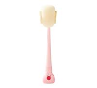 Bottle Brush Cleaner, Long Handle Cleaning Tool, Narrow Neck Scrubber Head, Flexible Cup Washing Brush for Glass Bottles Coffee Mugs Flasks Straw Containers Drinkware Home Kitchen 30.6cm