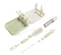 Bottle Brush Set - Nipple & Straw Cleaner Kit with Magnetic Heads, Portable Cleaning Tools | Ergonomic Straw Brush For Deep Cleaning | Ideal For Bathroom, Camping, Dining Room, Outdoor Use, Restauran