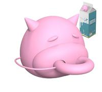 Bottle Caps - Silicona Bottle Covers - Silicona Stoppers - 3D Cow-Shaped Milk Carton Caps, Rotable Beverage Box Dispenser Lid | Leakproof Reusable Sealing Cover for Car Travel Fridge Storage