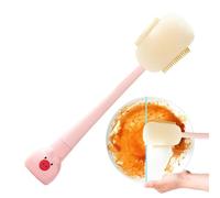 Bottle Cleaning Brush, Long Handle Scrubber, 12.05 Inches Portable Tool with Narrow Neck Reach, Cup Washer, Compact Utensil with Modern Style, Kitchen Accessory for Coffee Mugs and Flask