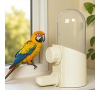 Bottle de agua para pájaros para jaulas, a prueba de fugas, adecuado para periquitos, cacatúas, , pinzones, canarios y loros, sin batería
