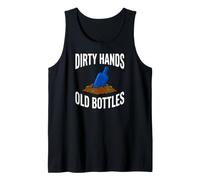 Bottle Digging Dirty Hands Old Bottles Antique Hunting Camiseta sin Mangas