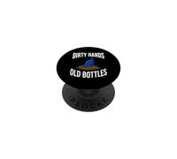 Bottle Digging Dirty Hands Old Bottles Antique Hunting PopSockets PopGrip Adhesivo
