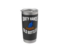 Bottle Digging Dirty Hands Old Bottles Antique Hunting Vaso térmico de acero inoxidable de doble pared
