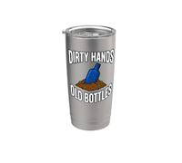 Bottle Digging Dirty Hands Old Bottles Antique Hunting Vaso térmico de acero inoxidable de doble pared