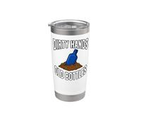 Bottle Digging Dirty Hands Old Bottles Antique Hunting Vaso térmico de acero inoxidable de doble pared