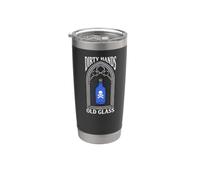 Bottle Digging Mudlarking Dirty Hands Old Glass Graphic Vaso térmico de acero inoxidable de doble pared
