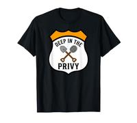 Bottle Digging Relic Hunter Deep In The Privy Design Camiseta