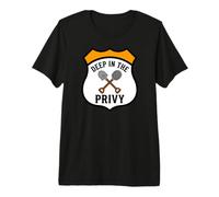 Bottle Digging Relic Hunter Deep In The Privy Design Camiseta Premium