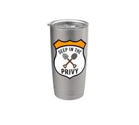 Bottle Digging Relic Hunter Deep In The Privy Design Vaso térmico de acero inoxidable de doble pared
