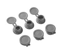 Bottle Emptying Caps, 6-Piece Stand Inverted Bottle Cap Set, Bottle Lid Replacement with 3 Sizes for Shower Gel, Champú, and Condiments, Convenient Bottle Cap Covers, Inverted Stand Cap Set