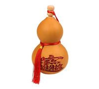 Bottle Gourd, Dried Gourd Ornament, Decorative Calabash Craft, 3.15x3.15x5.51inches, Natural Collectible Accent, Rustic Art Piece, Ideal for Shelves, Window, Night Market Display