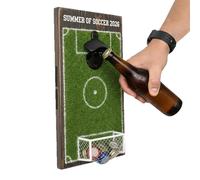 Bottle Opener,38x20cm Soccer Field Shape Manual Gadget | Meaningful Present Wine Bottle Opener With Lid Collector,for Men Soccer Fans Beverage Water Kitchen Bar Party Restaurant