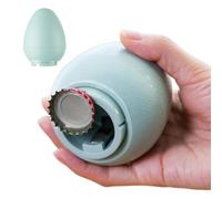 Bottle Opener - Automatic Egg Shape Beer Cap Opener Magnetic Catcher