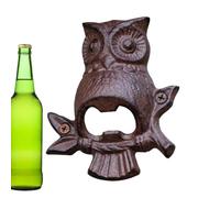 Bottle Opener Wall Mounted - Owl Cast Iron Antique Wall Bottle Opener Sturdy Decorative Nautical Style Beer Ópener for Home Bar Garage Shop Garden Kitchen or party