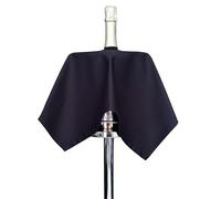 BOTTLECLOTHS - Catering Collection, Paño para Botellas para Cubos de Hielo, Polialgodón, 54 cm, Orificio Central, Círculo Cosido (Azul Marino, Paquete de 1)
