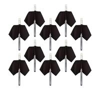 BOTTLECLOTHS - Catering Collection, Paños para Botellas para Cubos de Hielo, Polialgodón, 54 cm, Orificio Central, Círculo Cosido (Negro, Paquete de 10)