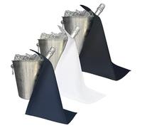 BottleCloths - Colección Catering, Paños de botella para cubos de hielo, polialgodón, 42 cm, agujero de ángulo, círculo cosido (Combo Colores, lote de 3)