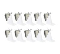 BOTTLECLOTHS - Colección Catering, Paños para Cubiteras, Polialgodón, 42 cm, Agujero en Esquina, Círculo Cosido (Blanco, Paquete de 10)