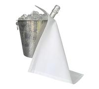 BOTTLECLOTHS - Original Collection, paño para botellas de hielo, algodón, 42 cm, agujero de esquina, círculo cosido (blanco, paquete de 1)